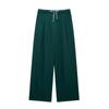 Pantalones con cordones de color contrastante, estilo europeo y americano, holgados, de pierna ancha, informales, A67498, novedad de verano de 2024, venta al por mayor de comercio exterior