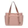 Bolso Tote Transfronterizo Multibolsillos Nuevo Gran Capacidad Estudiante Viaje Diario Bolso de Hombro Único Simple Fresco Sensación de Alta Gama Bolso de Axila