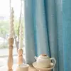 Las cortinas de lino transparentes son translúcidas pero no transparentes, cortinas de tela para dormitorio y sala de estar, cortinas de lino transparentes de arcoíris, venta al por mayor de cortinas Shaoxing