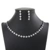 Collar de diamantes de imitación brillantes directo de fábrica, estilo coreano, elegante cadena de clavícula noble, elegante joyería nupcial con incrustaciones de diamantes para mujeres