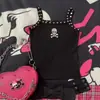 Chaleco Bordado Calavera Gótica Estilo Ins Transfronterizo Europeo y Americano Remache Personalizado Chaleco para Mujer Streetwear Sexy Chica Caliente
