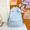Mochila de Dibujos Animados Verde Menta con Estampado Completo para Estudiantes de Secundaria Femeninas, Mochila Casual para el Día a Día, Mochila Estilo Universitario Estilo Coreano
