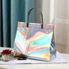 Bolso de Mano Láser de PVC Bolsa de Regalo Souvenir Bolso de Mano Engrosado Bolsa de Plástico para Tienda de Ropa Alta Gama