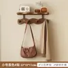 Perchero de pared para entrada, organizador de llaves y bolsas para la puerta principal, ganchos para colgar, perchero y sombrero con forma de ola para la puerta del dormitorio