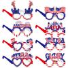 Nuevos Productos Transfronterizos Gafas Decorativas del Día de la Independencia de EE. UU. Día Nacional de EE. UU. Accesorios para Fotos de Vacaciones Gafas de Papel