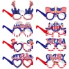 Nuevo producto transfronterizo: Gafas Decorativas del Día de la Independencia Americana, Accesorios para Fotos del Día Nacional Americano, Gafas de Papel