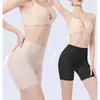 Shorts Modeladores Sem Costura Levanta Bumbum Feminino Alta Elasticidade Cinta de Cintura Apertada Calça com Controle de Barriga Roupa Íntima Modeladora Pós-Parto