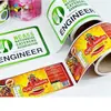 Pegatinas de material PET impermeables, permanentes, autoadhesivas, con logotipo personalizado, venta al por mayor de fábrica, adecuadas para marcos de fotos de manualidades, cera