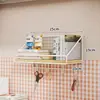 Estante de almacenamiento de pared para dormitorio, organizador de mesita de noche de pared sin taladro para estudiantes, solución de almacenamiento de pared para literas superiores