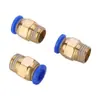 Conector Neumático Tubo Neumático Conexión Rápida Rosca Recta PC4PC6PC8PC10PC12-M5 Componente de Herramienta Mecánica