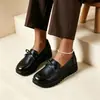 Venta caliente transfronteriza primavera y otoño nuevo estilo mocasines talla grande fondo plano microfibra cuero cuero suave zapatos slip-on trabajo negro casual