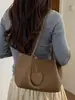 Bolsa Casual de Grande Capacidade para Mulheres 2026 Verão Nova Bolsa Tote Cor Sólida Personalizada Moda Ombro Sob o Braço