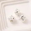 Pulseira Vermelha Chinesa Acessórios de Contas 18K Capa de Sino de Vento de Metal Pulseira de Latão Flor de Cheongsam Acessórios Auspiciosos Retrô Fivela