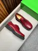 Zapatos Oxford para Hombre BV de Cuero Genuino Europeo y Americano Piel de Vaca Lisa Punta Redonda con Cordones Casuales Formales Versátiles Transfronterizos Talla Grande Zapatos para Hombre