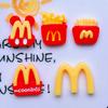 M Batatas Fritas Marca de Letra Coca-Cola Brinquedo de Comida Material DIY Feito à Mão Adesivo de Cola Cremosa Capa de Celular Copo de Água Acessórios de Cabelo Adesivo