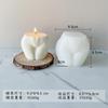 Molde de Silicona para Vela de Aromaterapia de Trasero Grande de 15cm Molde de Yeso para Vela con Forma de Trasero Pequeño de 9cm Molde de Goteo DIY