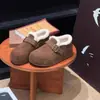 Mocasines de Caña Baja, Botas de Nieve Cálidas para Mujer, Nuevo Estilo Otoño e Invierno 2026, Suela Gruesa, Que Aumentan la Altura, Forro de Felpa, Zapatos Birkenstock de Cobertura Total