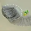 Ribete de Encaje Plisado de Malla de una Sola Capa de 15 cm de Ancho para Ropa de Muñeca Lolita, Dobladillo de Falda, Tela para Cortina, Decoración DIY