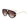 Nuevas Gafas de Sol Estilo Aviador Europeas y Americanas para Mujer, Gafas Piloto de Doble Puente, Gafas de Sol con Protección Solar para Ciclismo al Aire Libre para Hombre, Transfronterizo