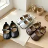 Zapatos de Cuero para Niñas Suela Suave 2026 Primavera/Otoño Nuevos Zapatos Infantiles Bebé Zapatos Negros de Princesa Mocasines para Niñas