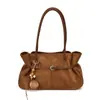 Bolso Tote de Ante Retro Mate Melanoid para Mujer 2026 Nuevo Pequeño de Nicho Lujo Ligero Versátil para Hombro/Debajo del Brazo