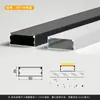Perfil de Aluminio para Luz Lineal LED Luz Lineal Empotrada Canal de Luz de Aleación de Aluminio Tira de Luz Dura Canal de Aluminio Fuente de Luz Lateral