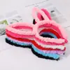 Diadema de Orejas de Conejo de Peluche de 13 cm al por Mayor Nueva Conejo de Pelo Largo Diadema para Lavado de Cara de Mujer Accesorio de Cabello Lindo Promocional para Microempresa