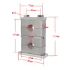 Abrazadera de tubo de aleación de aluminio de alta resistencia GB, abrazadera doble superior e inferior, abrazadera de fijación, soporte de agua, abrazadera doble de aleación de aluminio