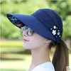 Chapéu Chapéu de Folha com Pérolas Feminino para Uso Externo Casual Versátil Proteção Solar Chapéu de Sol Chapéu de Sol Dobrável