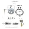 Valle de Asahi Acero Inoxidable Cerradura Plana con Cuatro Dientes de Acero con Catéter Uretral para Hombres Usando Herramienta de Bloqueo CB para Salir