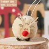 Árbol de Navidad Fieltro Pequeño Reno Adorno Colgador de Puerta Regalo Navideño Decoraciones Navideñas Atuendo Lindo Decoración Accesorios