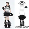 Trajes de jazz para niñas, atuendos de street dance infantiles modernos y geniales, ropa elegante de práctica y para actuaciones de jazz para niñas