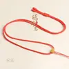 Acessórios de Tecelagem com Fio de Ouro Feitos à Mão Cordão para Crachá DIY Pingente de Jade Cordão Pingente de Jade Fivela da Paz Cordão de Colar Simples para Homens e Mulheres