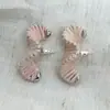 Novos Brincos Torcidos Exquisitos de Lã Colorida Feitos à Mão Design de Nicho de Alta Qualidade Brincos Dopamina para Mulheres