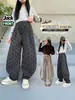 Pantalones versátiles para niñas, nueva colección otoño/invierno 2026, elegantes y modernos, pantalones deportivos holgados y gruesos para niños mayores, pantalones casuales de pierna curva