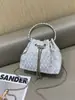 Bolso de Mano Estilo Chino para Mujer, Bolso de Cadena Versátil de Moda, Bolso Cruzado de Hombro de Nicho, Bolso Cubo de Estilo Relajado, Gran Capacidad