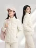 Chaqueta de Plumas Ligera 90% Plumón de Ganso Blanco Otoño Invierno Cuello Alto Estilo Nuevo Capa Interior Ropa Exterior para Hombre Mujer En Stock
