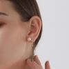 Brincos de Ouro 18K Femininos Zhongxing Novo Moderno Argola Fria Estilo Leve Luxo Sensação de Alto Padrão Brincos de Argola Redonda Grande Acessórios para Brincos