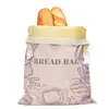 Bolsa para Pan de Levadura de Lino Casera de Doble Capa para Mantener Fresco en Refrigeración Bolsa Reutilizable de Lona Algodón Puro con Cera de Abeja para Pan