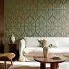 Adesivos Geométricos Minimalistas de Luxo Leve Adesivos de Parede Autoadesivos Decoração de Parede de Fundo para Quarto Próximo à Cama Papel de Parede para Renovação de Móveis