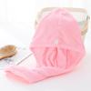 Touca de banho de lã coral, touca lisa para cabelos secos, grossa, superabsorvente, bolsa de secagem rápida, toalha para cabelos secos, fábrica, atacado