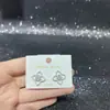 Pendientes Geométricos de Estilo Simple con Diseño Original para Mujer Aguja de Plata S925 con Recubrimiento Ecológico Tienda Compra al por Mayor