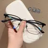 Novos óculos de sobrancelha masculinos ultra-leves e estilosos para negócios casuais, atacado do fabricante de Danyang, armações de óculos podem ser equipadas com lentes 33669