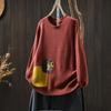 Suéter Estilo Coreano Estilo Preguiçoso Feminino 2025 Início de Outono Novo Algodão Tricotado Patch Contrastante Solto Roupa Exterior Pulôver Top