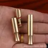 Novo Porta-Cigarros de Latão Transfronteiriço para Comércio Exterior com Filtro de Haste Deslizante, Tubo Portátil Totalmente de Latão para Várias Espessuras de Cigarro