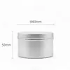 Lata de Alumínio Vazia 200g D80*A50mm Pote para Vela de Aromaterapia 7oz Embalagem Especial de Pote para Vela de Halloween