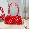 Nova Bolsa de Mão de Gelatina com Bolinhas Fofa e Fashion para o Verão de 2026, Bolsa para o Trabalho, Bolsa de Ombro Única para o Trabalho