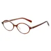 Óculos Redondos Pequenos Estilo Nerd Retrô Miu Leves para Atacado, Unissex, Perfeitos para um Look Natural, Podem Ser Equipados com Lentes de Grau