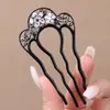 Horquilla China en Forma de U Súper de Hada, Nueva Horquilla Doble de Perlas en Forma de U Estilo Chino, Accesorio para el Cabello Hanfu Estilo Antiguo, Horquilla Simple y de Alta Gama para Mujeres