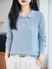 Suéter fino de punto trenzado de lana de 6 costillas para mujer con cuello alto, con un diseño de trenzado tridimensional, estilo vintage y mangas largas, perfecto para el trabajo o como prenda para usar en capas.
